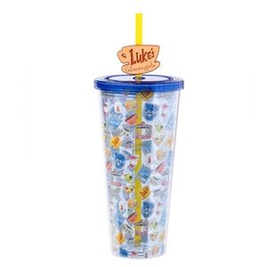 NWT Gilmore Girls Luke's Diner 24oz straw travel tumbler